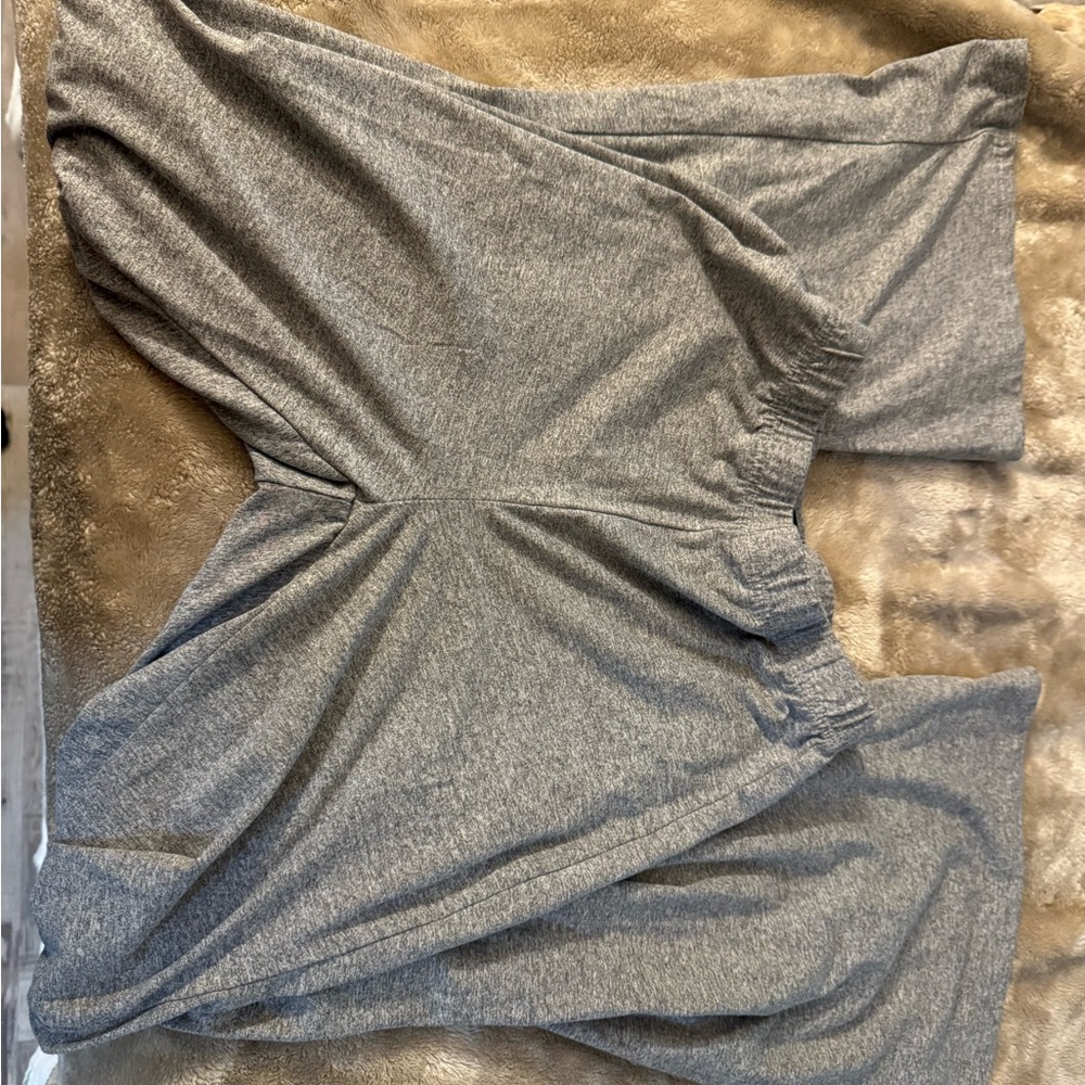 SHEIN Heather Gray Flare Pants